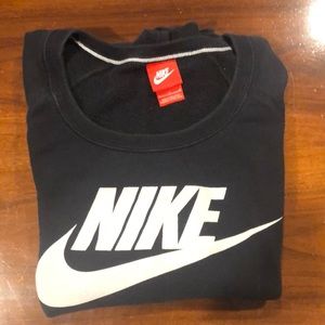 Black NIKE crew neck sweatshirt